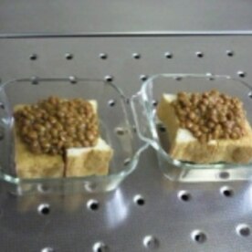 厚揚げと納豆のトースター焼き レシピ 作り方 By 2727椿 楽天レシピ 厚揚げと納豆のトースター焼き レシピ 作り方 By 2727椿 楽天レシピ